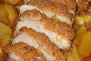 Pá de porco assada no forno